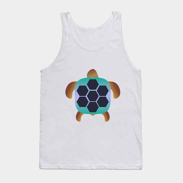 Green Turtle Tank Top by sidepro885